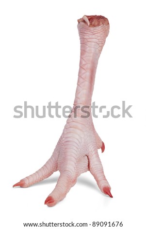 Step makes chicken foot on
