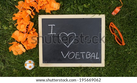 supporters articles of the Dutch football, I love football written in Dutch