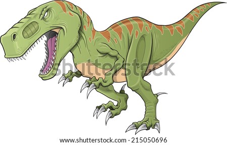 Tyrannosaurus Dinosaur Vector Illustration Art Tyrannosaurus Dinosaur Vector Illustration Art