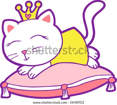 Sleeping Cat Vector Illustration - 3648902 : Shutterstock