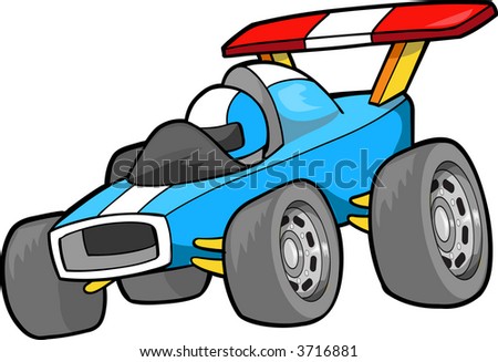 stock vector Race car Vector Illustration