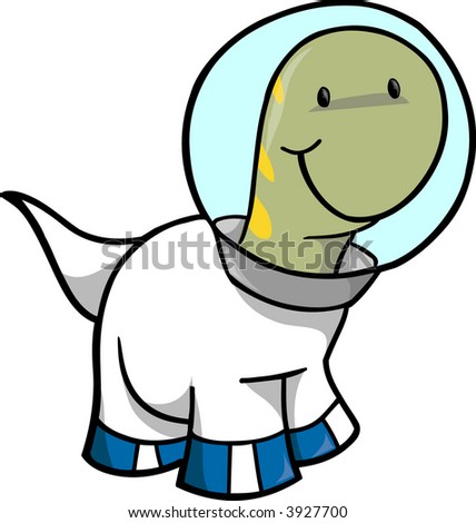 [GP]E.B.E.C: Acre Jurassica - Página 16 Stock-vector-cute-dinosaur-astronaut-vector-illustration-3927700