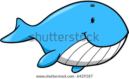 cute whale clip art. stock vector : Cute Whale