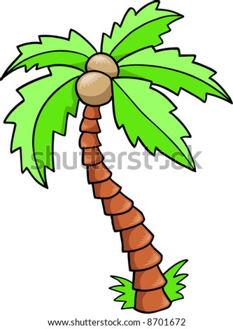 Tropical Tree Vector Illustration - 8701672 : Shutterstock