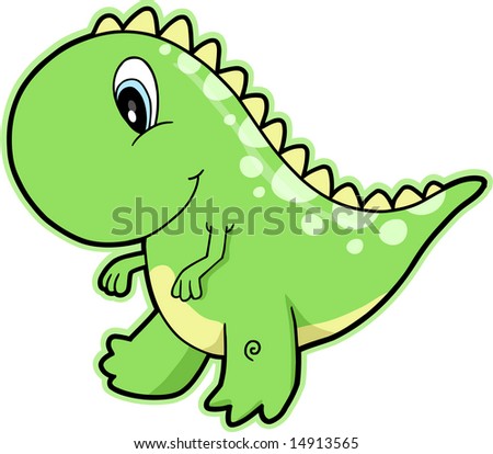 stock vector Illustration of a TRex Dinosaur