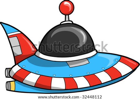 Flying Saucer Vector Illustration - 32448112 : Shutterstock