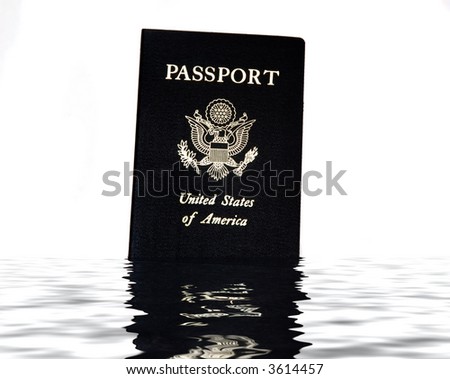 American Passport isolated against a white background