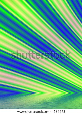 Fractal rendition of green lawn back ground