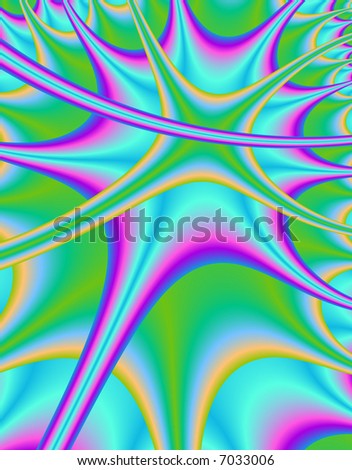 Fractal rendition of colorful explosion back ground