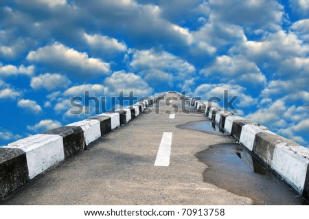 A road leading to heaven and serenity beyond