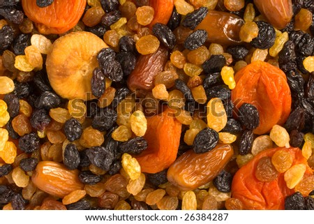 dried dates fruit. stock photo : Various dried