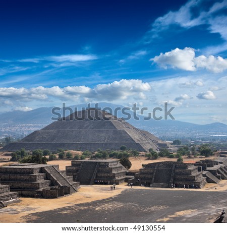 Mexico. View from the Pyramid