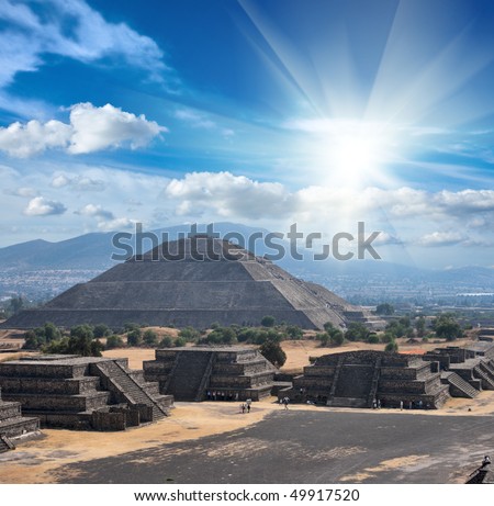 Mexico. View from the Pyramid