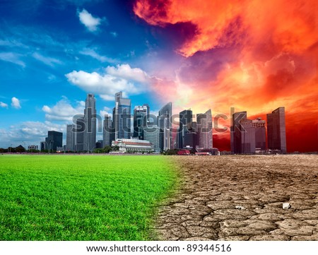Global warming effect in city