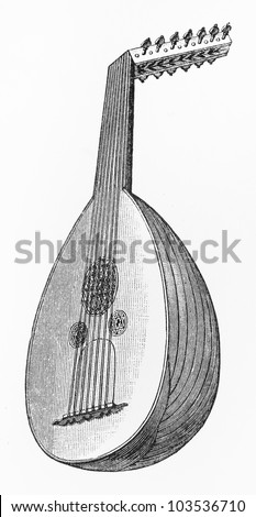 Lute Drawing