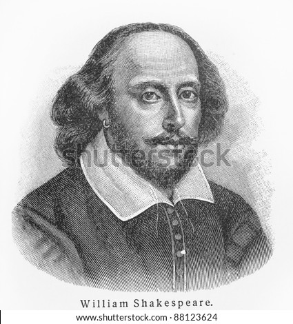 William Shakespeare - Picture From Meyers Lexicon Books Written In German Language. Collection Of 21 Volumes Published Between 1905 And 1909.