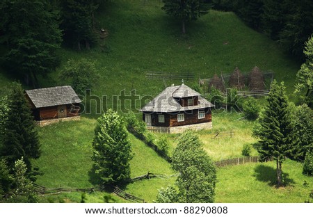 Traditional eastern Europe mountain house
