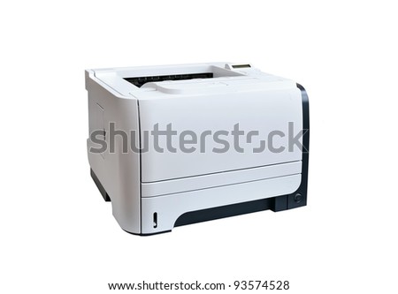 laser printer isolated on a white background
