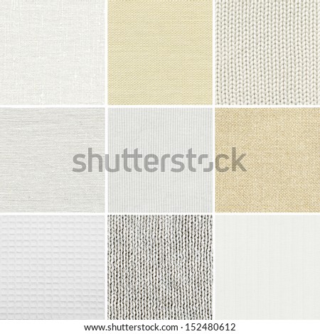 set of cotton,linen,woven texture