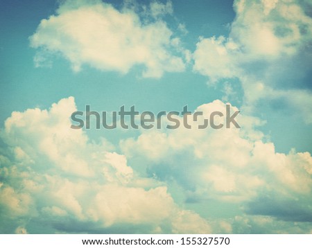 Blue Sky, Clouds And Sun Light Background