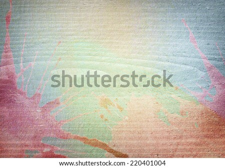 Colorful painted wood texture. Abstract watercolor background.