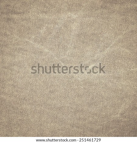 Dark brown woven canvas fabric texture. Square background.