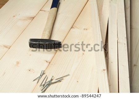 carpenter with a measuring tool