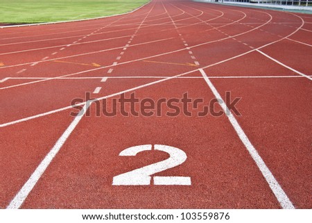 sport running track number two