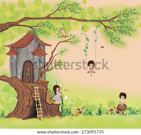 tree-house cartoon