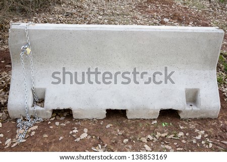 concrete block to build a road