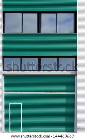 warehouse facade background