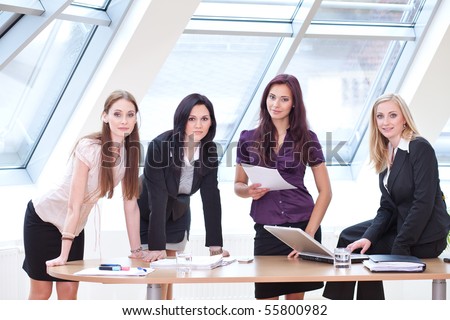 business women on their place of work