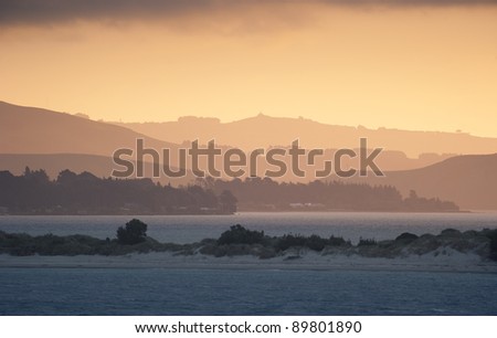Dunedin New Zealand sunset