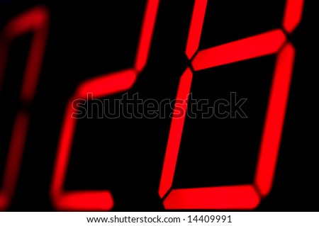 Digital Clock with red LED