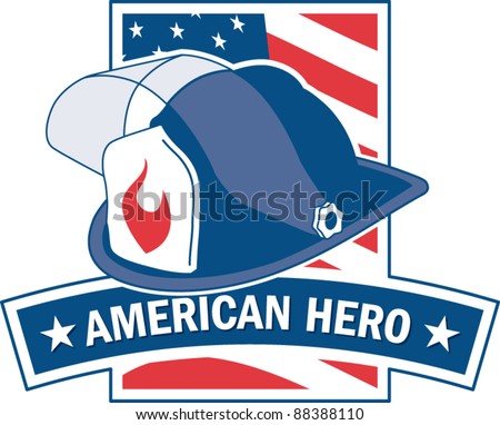 Graphic Design Logo on American Hero Firefighter Logo Stock Vector 88388110   Shutterstock