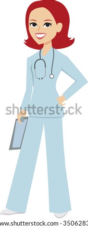 Medical Doctor Nurse Vector - More On This Collection - 35062831 