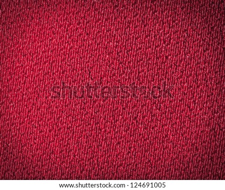 Dark-red detail cloth texture background. With Vignette.