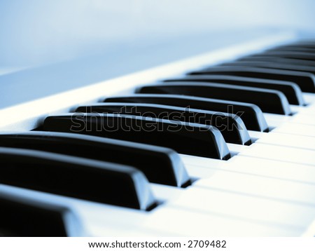 blue piano