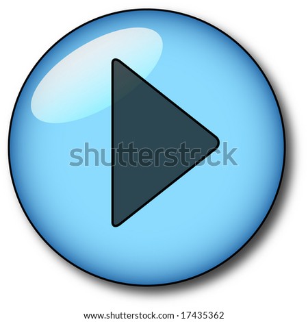 Blue Play Button