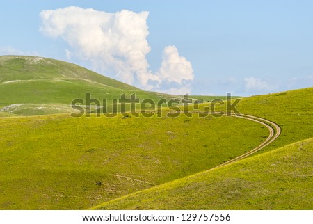 Gran Sasso d'Italia, Road of Vasto (L'Aquila, Abruzzi, Italy) - Mountain landscape at summer