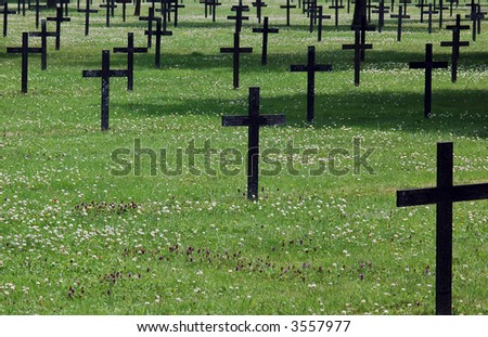 Picardie (Northern France). German War Cemetery of the First World War.
