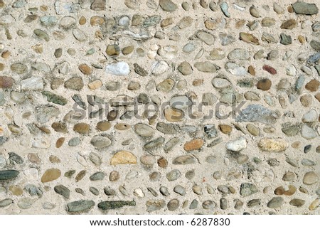 Background - Wall of the ancient San Pietro church in Agliate, Italy