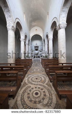 Lugnano in Teverina (Terni, Umbria, Italy) - Santa Maria Assunta, old church, interior