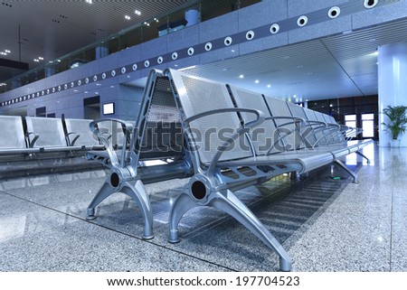 Airport internal seating area