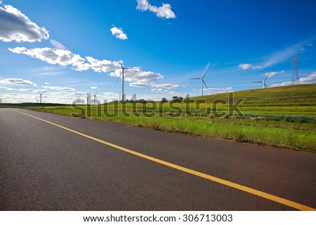 Eco sustainable friendly power generation wind power generator on the prospect of dual carriageway road