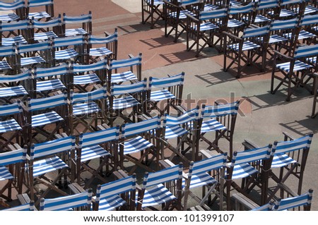 Rows of Chairs for an Outdoor Concert