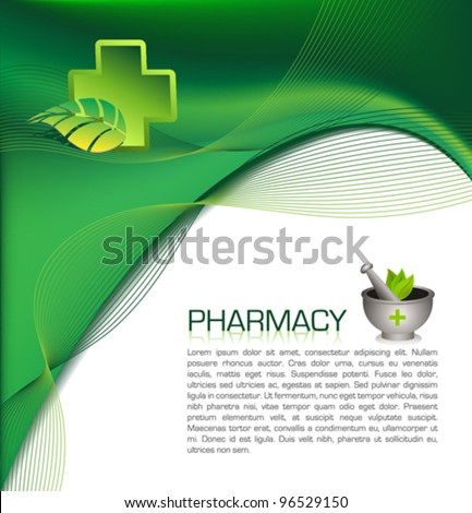 Pharmacy Brochure Template Stock Vector Illustration 96529150