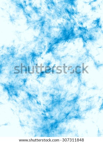 blue pastel sky ragged spots on a white background vertical texture