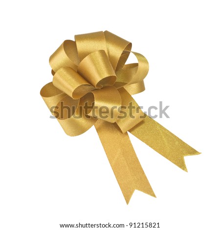 Gold Gift Bow