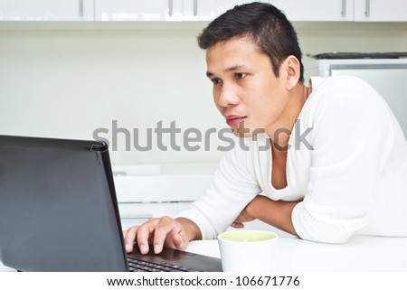 Man with  Laptop